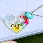 Mini Garden Pendant — Steel & Dried Mini Flowers