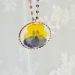 Colgante Pensamiento Amarillo y Azul
