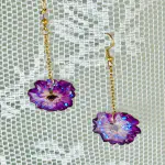 Pendientes Anémona Morada