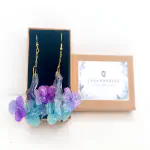 Pendientes Hortensia Fucsia