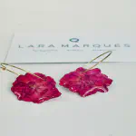 Pendientes Hortensia Fucsia