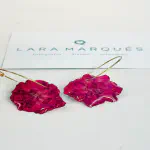Pendientes Hortensia Fucsia
