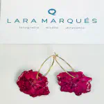 Pendientes Hortensia Fucsia