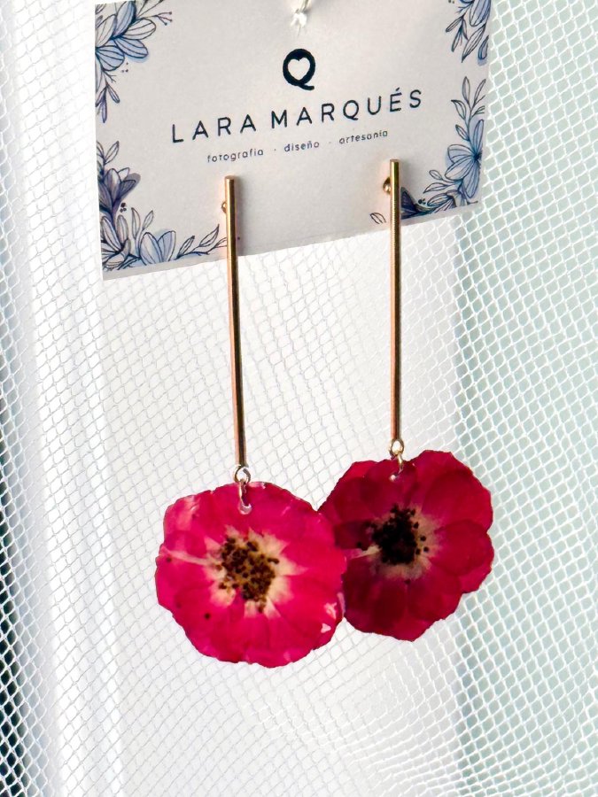 Pitimini Rose Fine Hoop Earrings