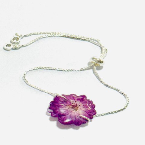 Pulsera Flor Morada